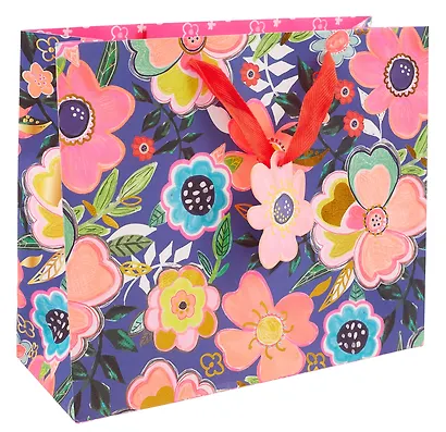 Пакет А4 26*31*12 "Цветы" жен., бум.мат.ламинат - фото 1