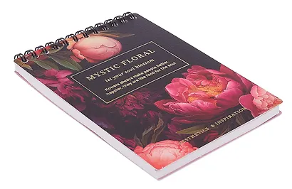 Блокнот А6, 80 листов в линейку, "Blossom. Peonies", на спирали - фото 3
