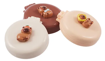 Расческа складная с зеркалом Капибара (пластик) (7см) (12-20250220-2) (Lafilaf) - фото 4