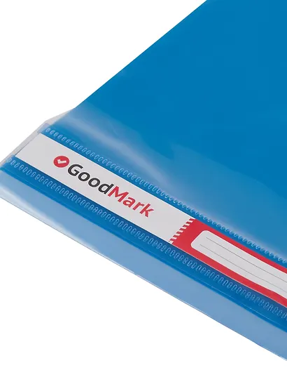 Папка -скоросшиватель А4, пластик, 140/300 мкм, с карманом, в ассортименте, GoodMark - фото 9