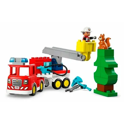 10473 Конструктор LEGO Duplo Пожарная машина со шлангом и пожарным, 28 деталей, возраст 2+ - фото 5