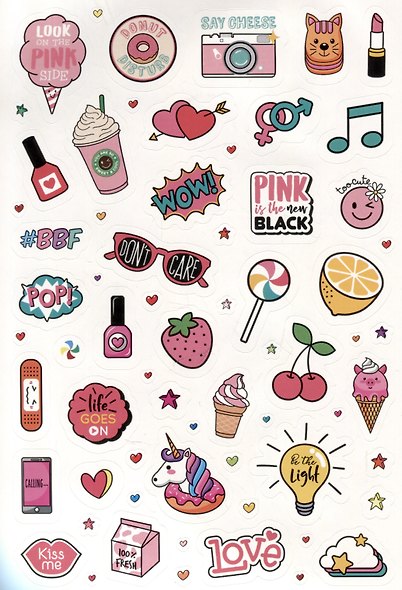 Pink Power Stickers. Более 555 наклеек для сильных духом девчонок! - фото 4