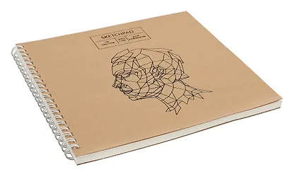 Скетчбук 190*190 18л "Craft life. 5" акварел. бумага, 240г/м2, крафт картон, тиснение фольгой, евроспираль - фото 3