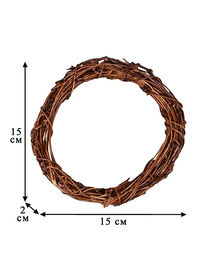 Венок из прутьев, D15 см - фото 2
