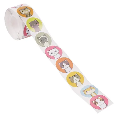 Наклейки стикеры в рулоне "Котики 1" - фото 2