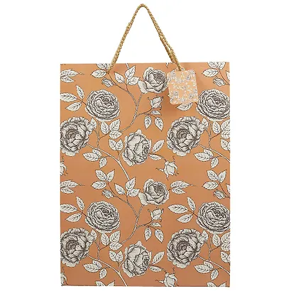 Подарочный пакет «Craft flowers», А3 - фото 2