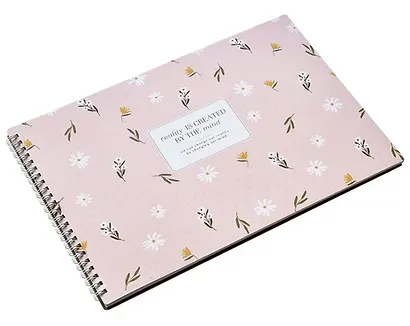 Альбом для рисования 40 листов А4 "April", розовый, спираль, ламинация, микротекстурирование - фото 3