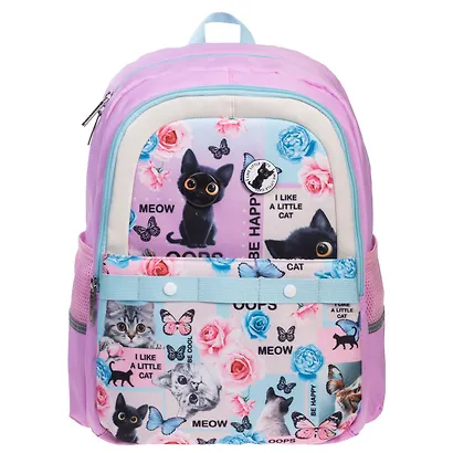 Рюкзак "Cat day" 2 отделения, 41*29*17,5 см, полиэстер, 3 кармана - фото 1