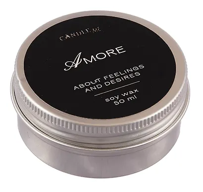Свеча ароматическая в металлической коробочке Amore (50мл) - фото 1