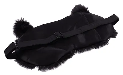 Маска для сна «Котик Аниме плачет», черная, плюш, Lafilaf - фото 5