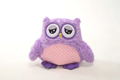 Игрушка мягкая, Совиные настроения, 35см, фиолетовая - фото 1