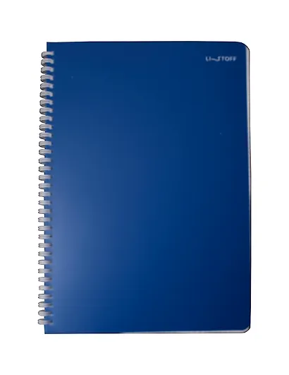 Тетрадь А4 80л кл. "Naval" пласт.обл., спираль - фото 1