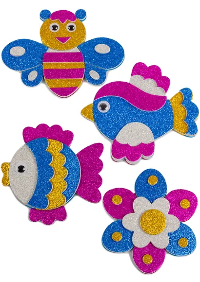 Набор для детского творчества. Игрушки на магнитах "Блестящие аппликации" - фото 5