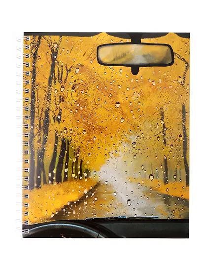Тетрадь 96л кл. "Капли дождя" гребень, твин-лак, ассорти - фото 5