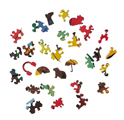 Пазл фигурный "Капибара с зонтом", 96 деталей - фото 6