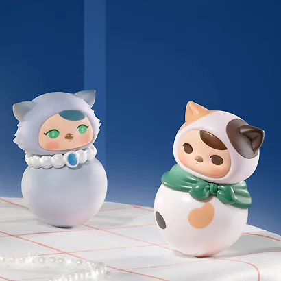 Фигурка коллекционная Pop Mart Pucky Roly-Poly Kitty Series в ассортименте, в непрозрачной Сюрприз-коробке 8х6х6 (67999) - фото 8