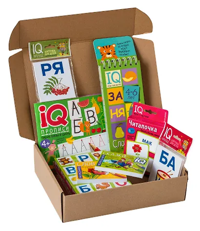 Посылка. Базовый комплект IQ-игр. Учимся читать слоги и простые слова. Для детей от 4 до 6 лет - фото 2
