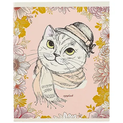 Тетрадь в клетку Listoff, "Модный кот", 48 листов, в ассортименте - фото 6