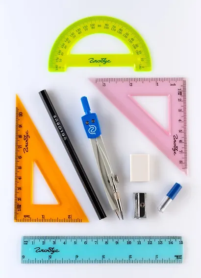 Набор чертежный 9 предметов - фото 2