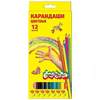 Карандаши цветные Каляка-Маляка, 12 цветов - фото 1