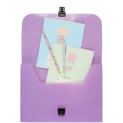 Портфель «Vivid», фиолетовый, А4 - фото 3