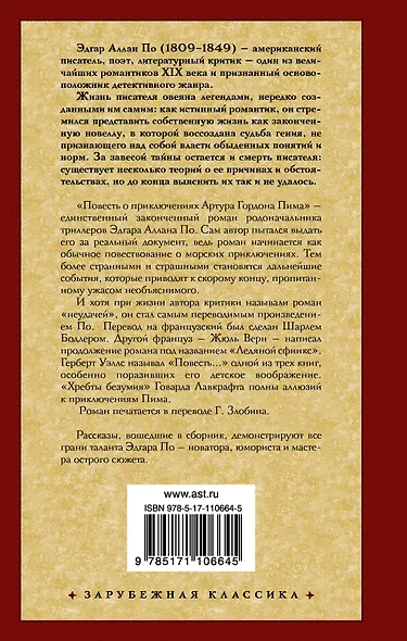 Повесть о приключениях Артура Гордона Пима. Рассказы - фото 2