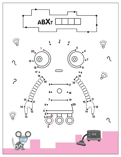 Рисую по точкам. Роботы - фото 4