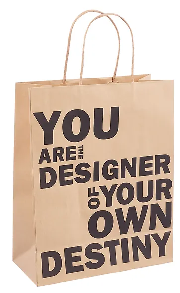 Пакет А4 26*32*12 "You are designer" нейтр., крафт, бум.мат.ламинат - фото 2