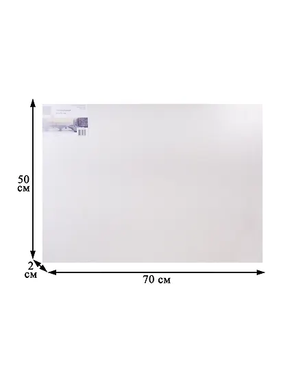 Холст на подрамнике театральный 50*70, среднезернистый, 100% лен - фото 2