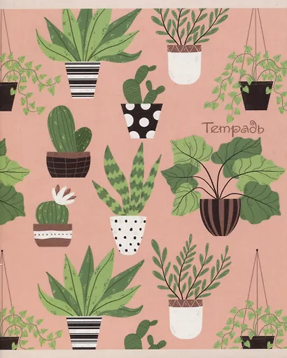 Тетрадь в клетку Listoff, "Цветочная поляна", 48 листов, в ассортименте - фото 3