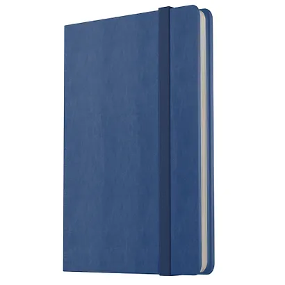 Записная книжка А7 80л лин. "Joy Book. Спелая голубика" иск.кожа, тонир.блок, скругл.углы, ляссе, резинка, карман на задн.форзаце - фото 1