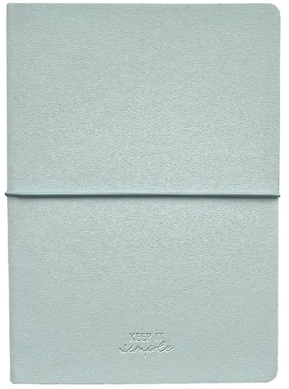 Ежедневник дат. 2026г. А5 176л 140x200 мм "Candy" голубой, иск.кожа, мягк.переплет, блинт.тиснение, резинка, цвет.обрез, скругл.углы - фото 2