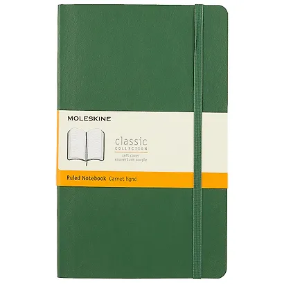 Записная книжка Moleskin Classic Soft Large, зелёная, 96 листов, А5 - фото 1
