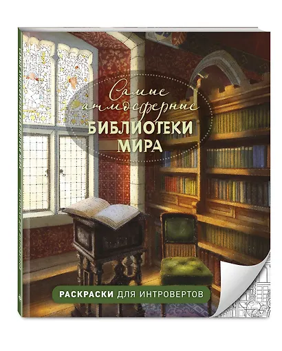 Самые атмосферные библиотеки мира. Раскраски для интровертов - фото 3