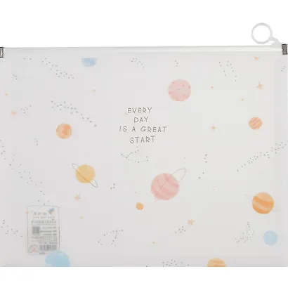 Папка на молнии А4 "Saturn" с расширением, ассорти - фото 3