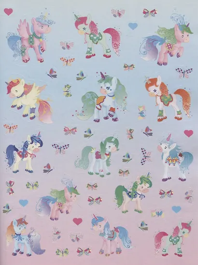 Волшебные единорожки. Сверкающая книга с наклейками - фото 4