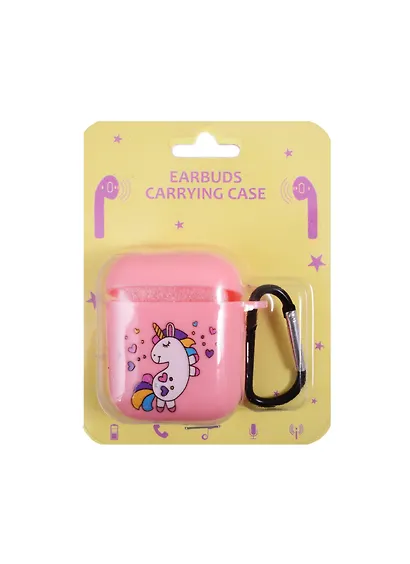 Чехол для зарядного кейса под беспроводные наушники Единорожек (блистер) (12-17508-BSD-006) - фото 1