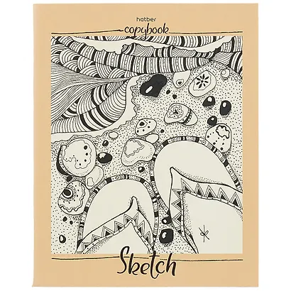 Тетрадь общая «Sketch» в ассортименте, 80 листов в клетку, А5 - Hatber - фото 6