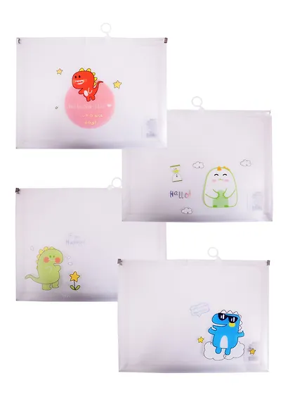 Папка на молнии А4 "Дино" с расширением, пластик - фото 4