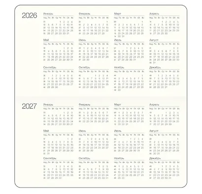 Планинг датированный 2026 год, 64 листа, 160x90 мм "Candy", голубой, искусственная кожа - фото 4