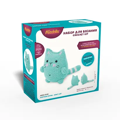 Набор для вязания "Miadolla" "Мятный котик" (AMG-0143) - фото 1