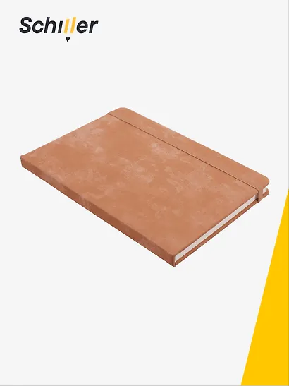 Книга для записей "Suede" А5, 80 листов в линейку, бежевый, Schiller - фото 2