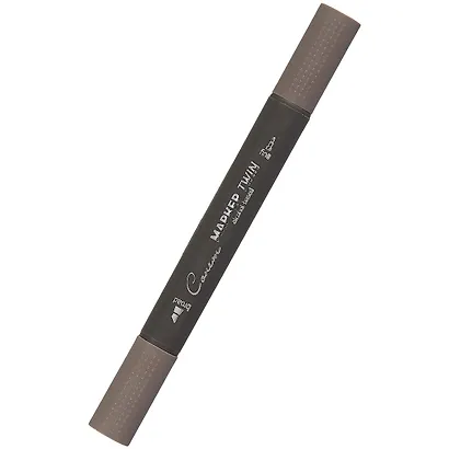 Маркер художественный "Сонет" теплый серый 8, двухсторон., тонк. и широк.долото, Сонет - фото 1