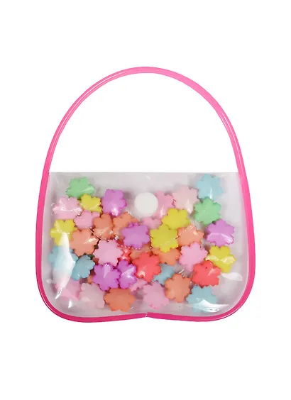 Бусины в сумочке с леской, снежинки (11-08431-15) - фото 1