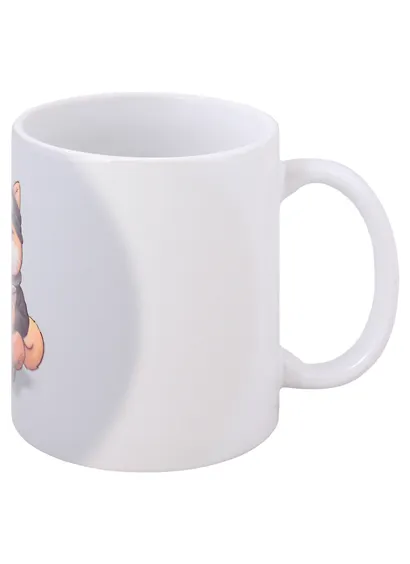 Кружка Аниме Лисенок с лапшой рамен (Сёдзё) (керамика) (330мл) - фото 2