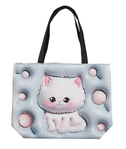 Сумка-шоппер 3D принт Котик Kawaii (41х31х8) (текстиль) (12-21253-SH18) - фото 6