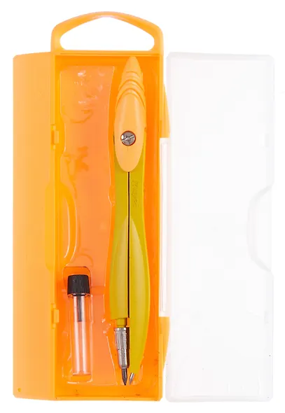 Циркуль школьный 120мм " NEON STUDY", с запасн.грифелем, металлический, ассорти, пластик.футляр, подвес, Maped - фото 8