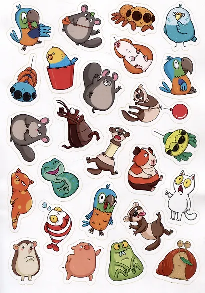 Домашние животны. 100 наклеек - фото 3