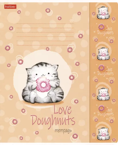 Тетрадь в клетку Hatber, "Приключения кота Пирожка", 18 листов, в ассортименте - фото 1