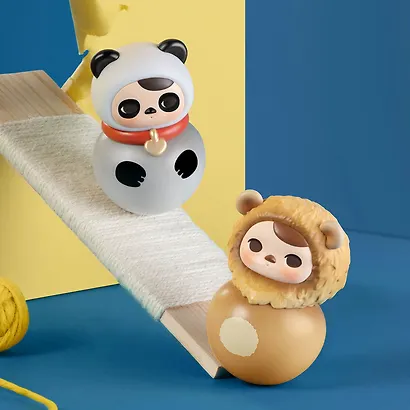 Фигурка коллекционная Pop Mart Pucky Roly-Poly Kitty Series в ассортименте, в непрозрачной Сюрприз-коробке 8х6х6 (67999) - фото 4